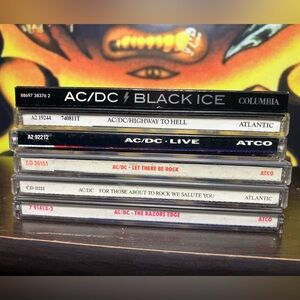 AC/DC CD bundle collection lot six CDs rock ‘n’ roll music